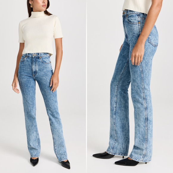 $620 KHAITE THE DANIELLE STRAIGHT LEG JEANS IN BRYCE SIZE 31 - Picture 5 of 11